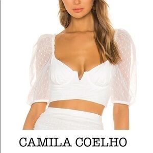 REVOLVE x CAMILA COELHO white Sancia Crop top